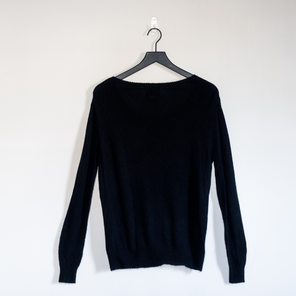 *wildfox* couture white label black sequin sweater - Picture 4 of 8